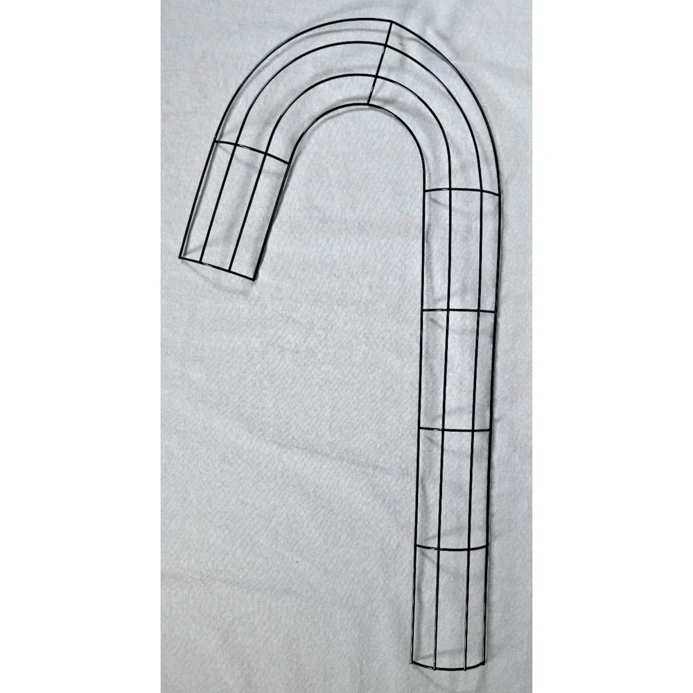 Set of 2 NEW Candy Cane Wire Forms Christmas Metal Wreath 10.25x21